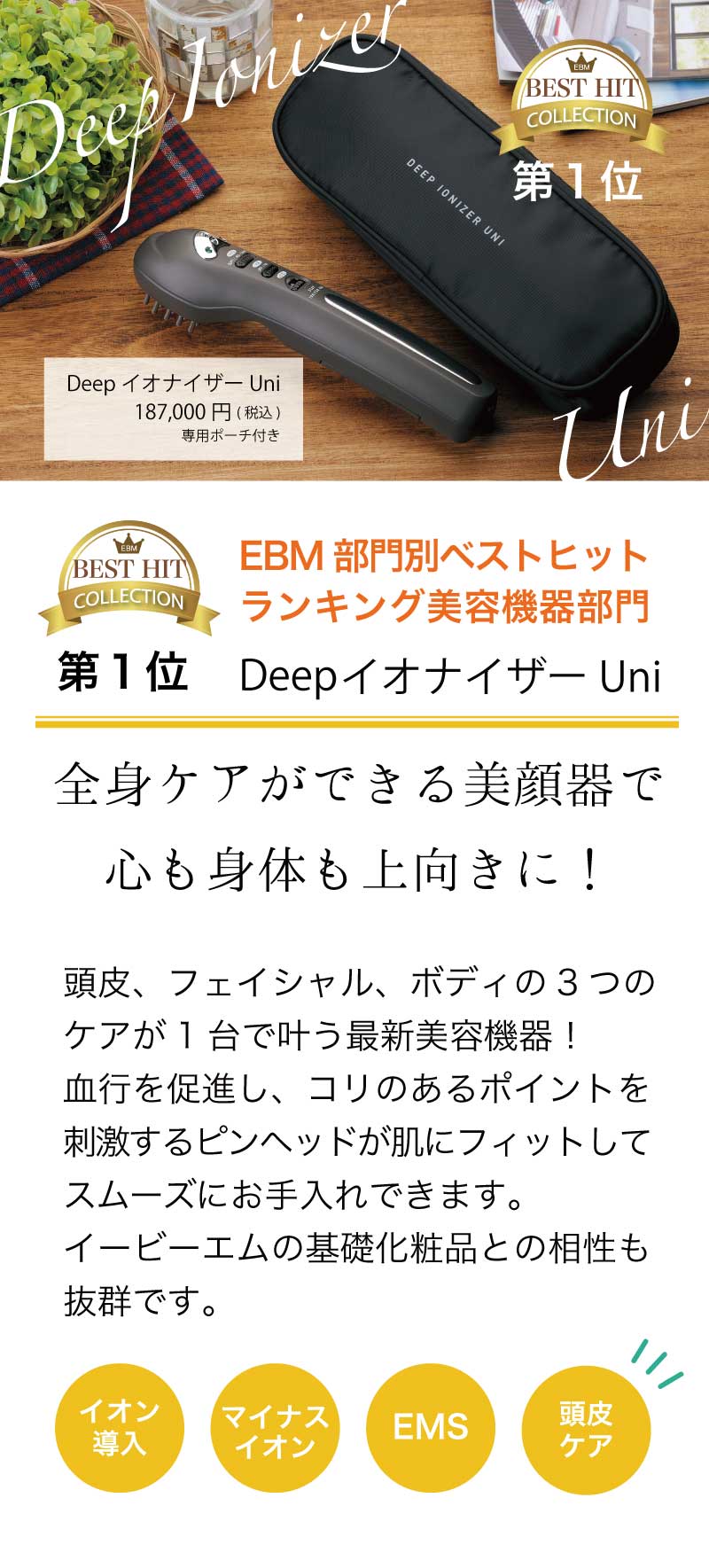 【EBM】【美顔器】DeepイオナイザーUni